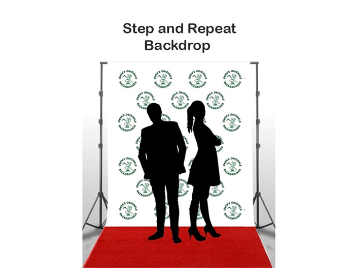 Backdrop Banner / Step and Repeat Banner - 4' x 8' ft